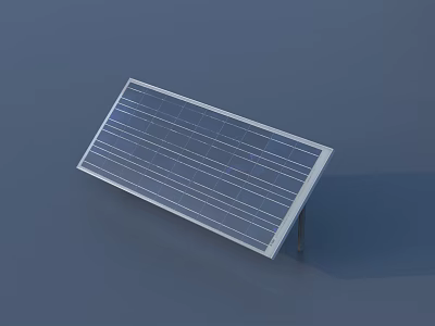 High Efficiency Solar Panel For Clean Renewable Energy Production 3d model