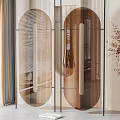 Modern partition screen 3d model