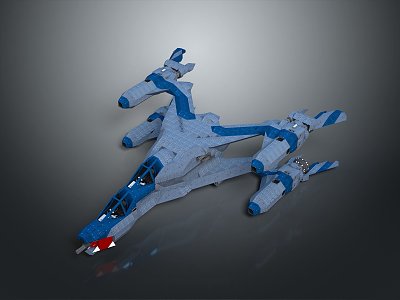 Modern fighter sci-fighter sci-fighter space fighter 3d model