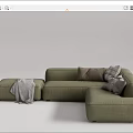 Modern Multiplayer Sofa 3d model