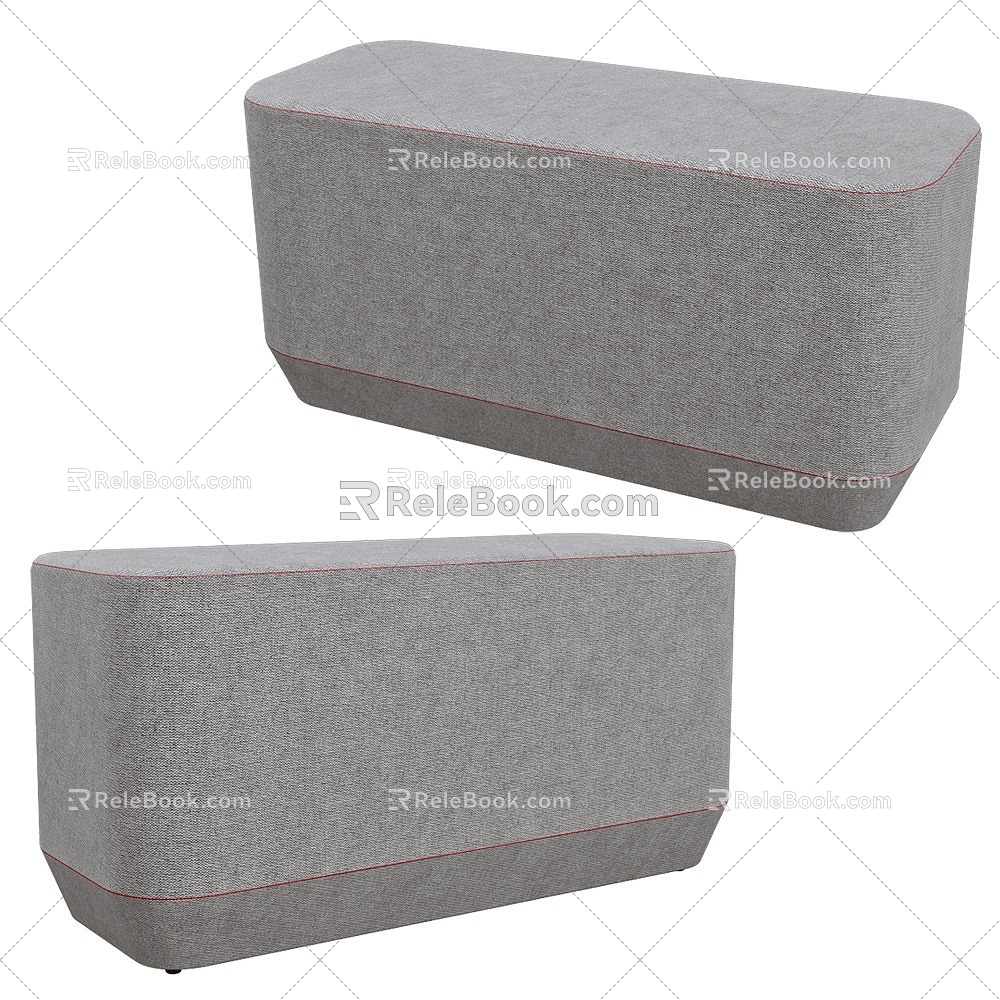 Schiavello sofa stool 3d model