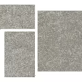 Soft Textured Square Rug With Modern Pattern For Living Room Decor