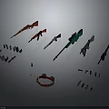 Various Types of Firearms Including Rifles Pistols with Assorted Accessories Magazines and Scopes
