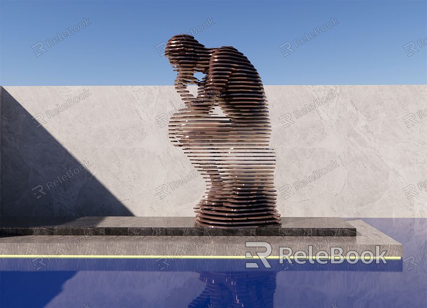 Modern Urban Sculpture Creative Sculpture Abstract Figure Sculpture Humanoid Landscape Art Sculpture Art Alien Device Abstract Landscape Sculpture Sculpture model