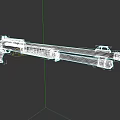 3D Rendered Tactical Rifle With Detailed Metal Barrel And Stock Components