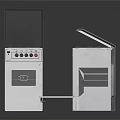 Modern White Kitchen Gas Stoves With Oven One Open Door And One Open Lid Design