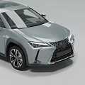 Silver Lexus SUV with Modern Sleek Exterior Design Front Grille and Alloy Wheels