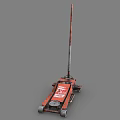 Red Heavy Duty Automotive Floor Jack Tool For Car Repair And Maintenance