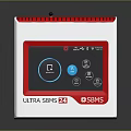 BSMS Electronic Device With Digital Display Red Border Blue Indicator And Yellow White Body Design 3d model