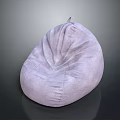Comfortable Modern Light Purple Fabric Bean Bag Chair For Living Room Furniture