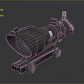 Infrared Steiner Laser Pistol Light Source Firearm Sight Firearm Device 3d model