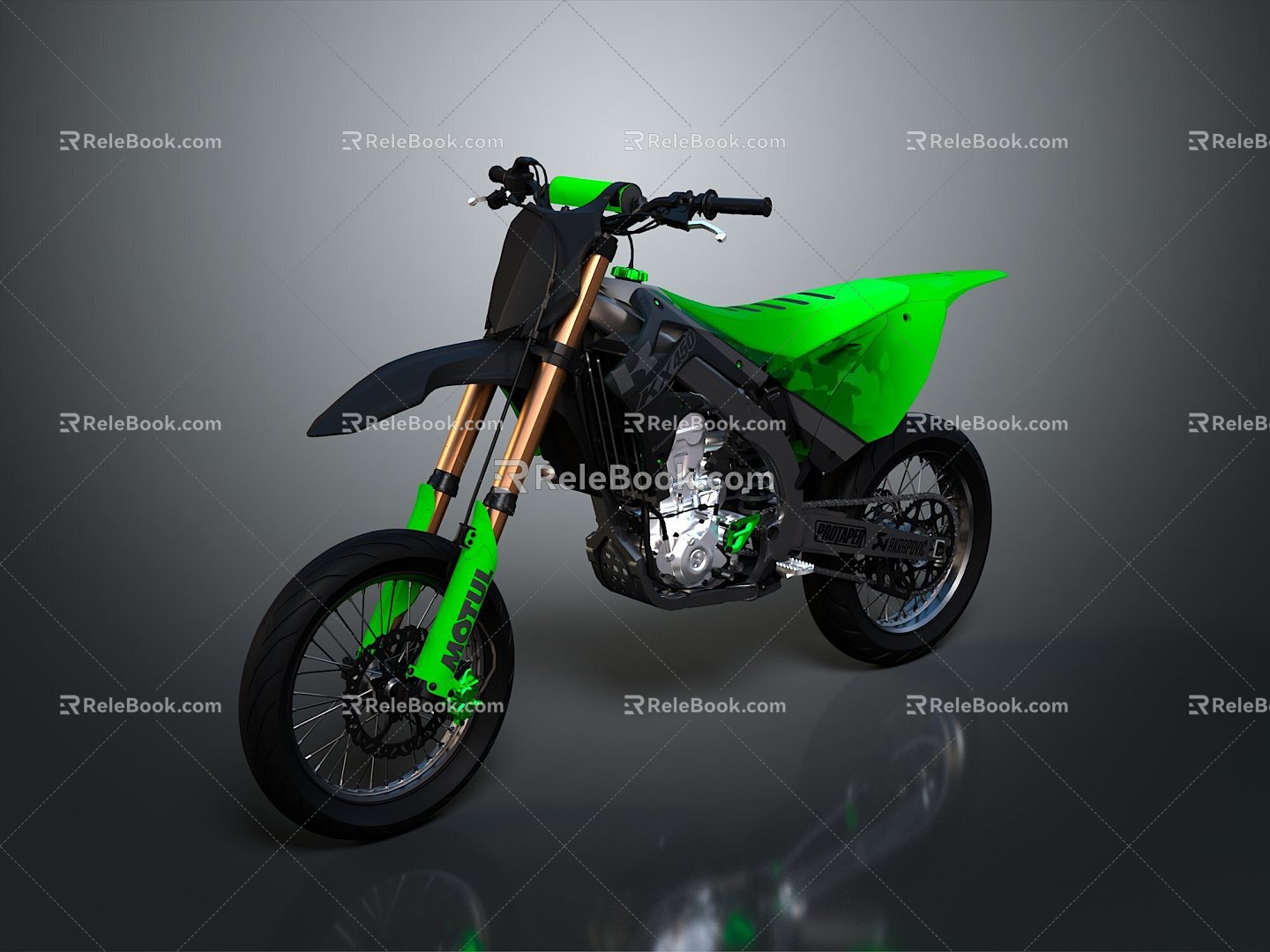 Motorcycle Two-wheeled Motorcycle Cross-country Motorcycle Road Race Motorcycle Motor Vehicle Transport 3d model