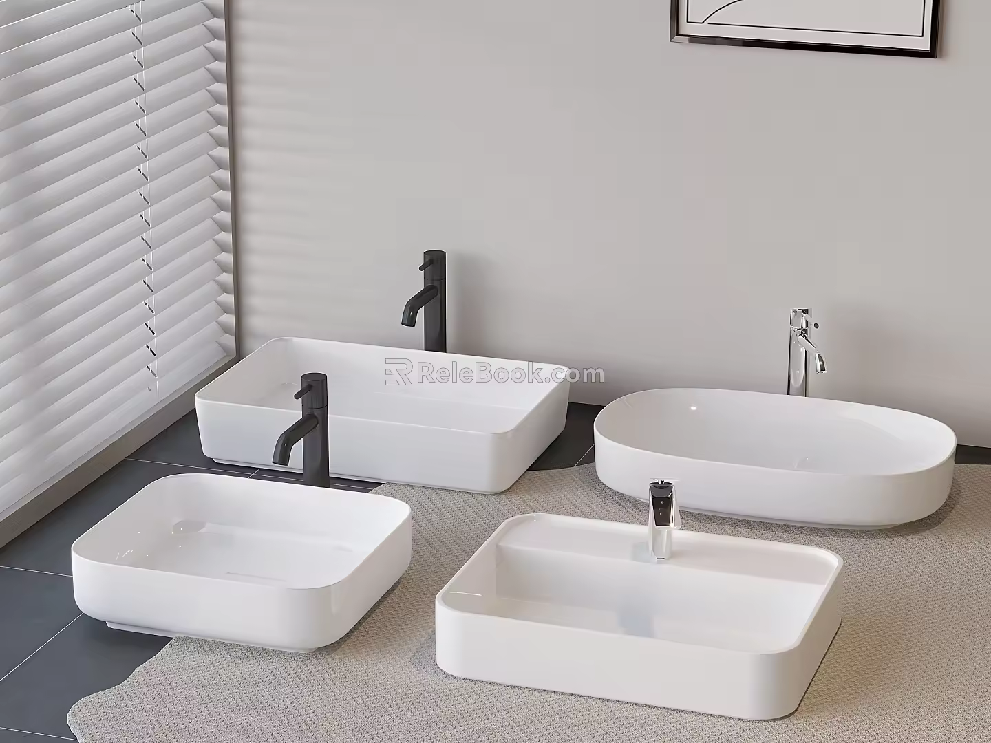 Wash basin wash basin counter basin 3d model