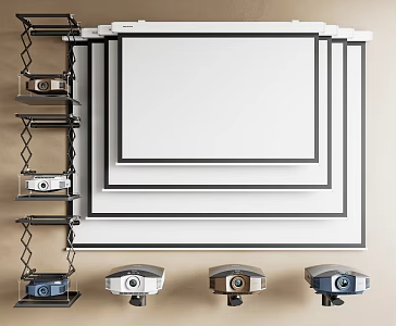 Modern Projector 3d model