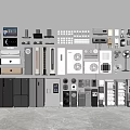 Diverse Collection of Essential Household Appliances Including Refrigerators TVs and Fans