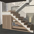 Nordic staircase 3d model