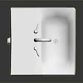 Modern Stainless Steel Sink With Chrome Faucet Square Shape And Polished Surface