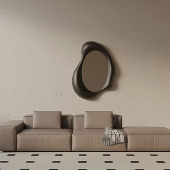 Modern three-seat sofa 3d model