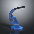 Blue Manual Clamp Tool With Spring Mechanism Black Handle And Base
