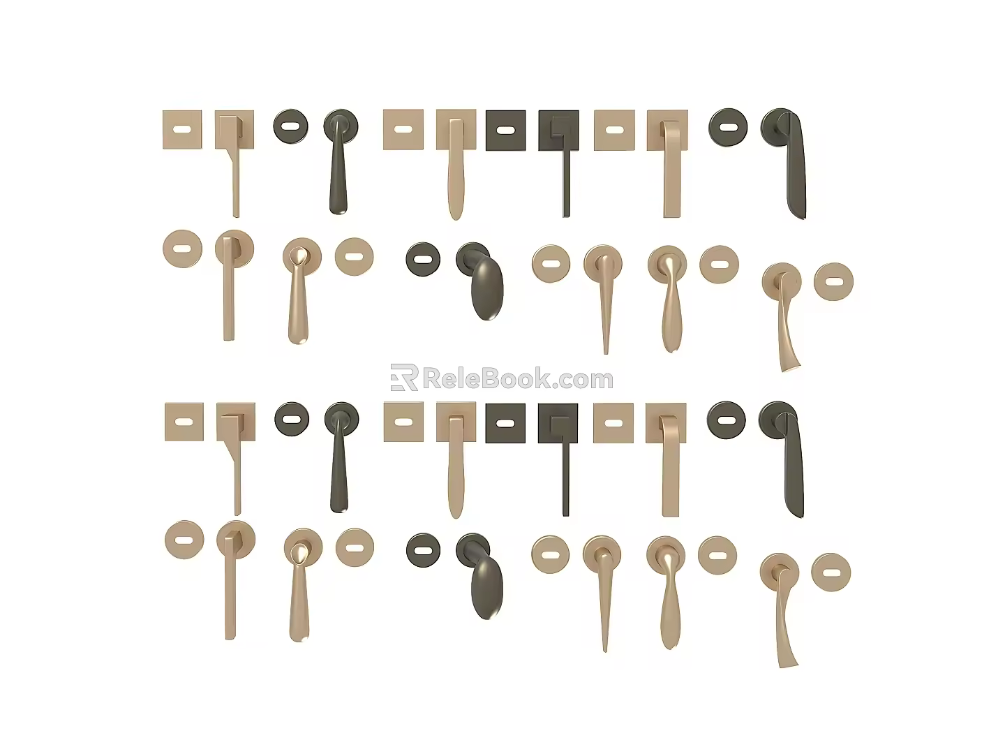 Hardware Door Handle 3d model