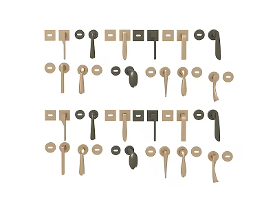 Hardware Door Handle 3d model