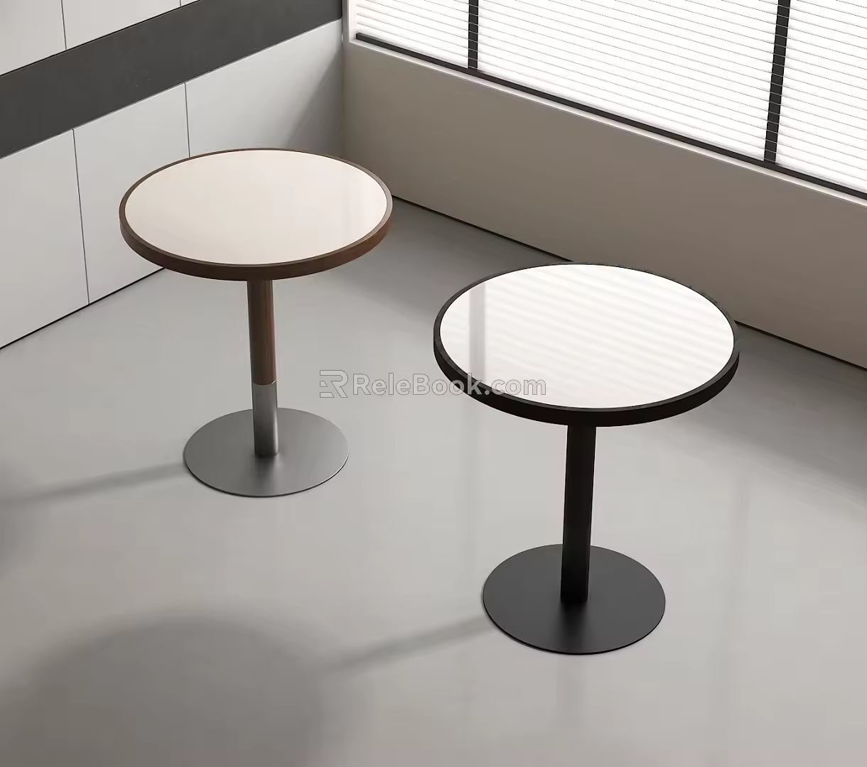Modern Round Table Negotiation Table 3d model
