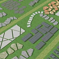 Garden Stepping Stones With Diverse Shapes And Patterns For Landscape Design