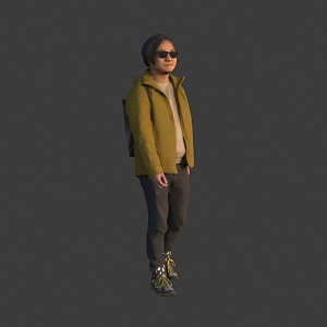 Men Asians 3d model