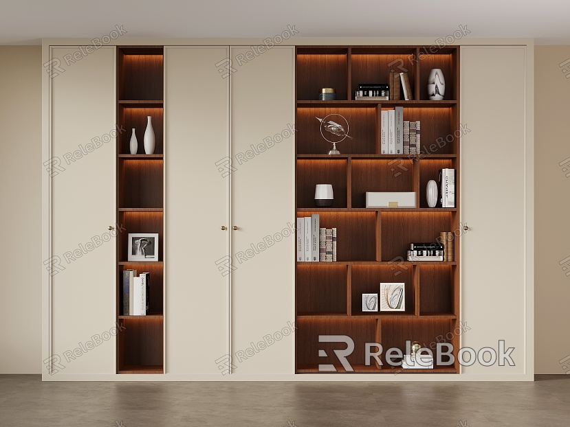 Middle Style Bookcase model