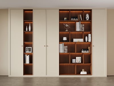 Middle Style Bookcase model