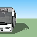 Modern Gray And Black Tour Bus With Large Windows Exterior Design