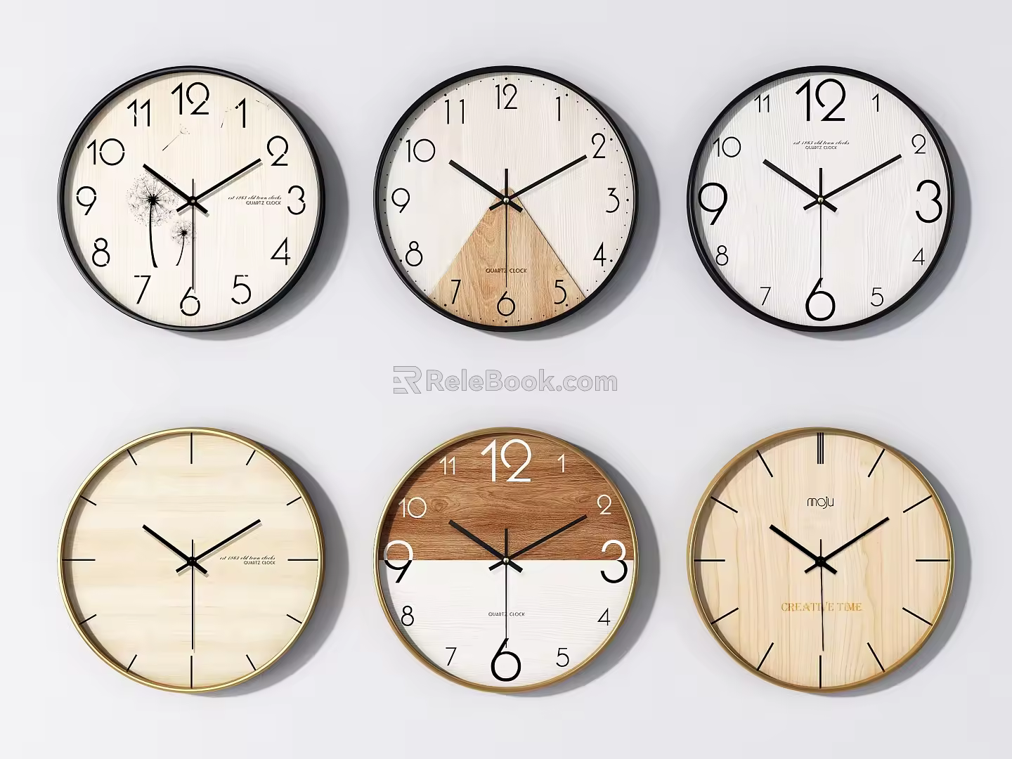 Modern clock wall clock 3d model