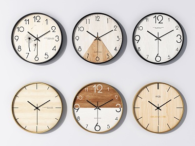 Modern clock wall clock 3d model