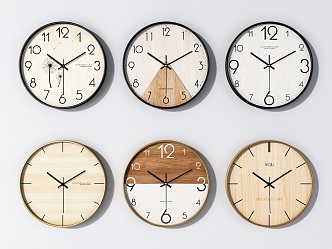 Modern clock wall clock 3d model