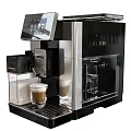 Automatic Stainless Steel Espresso Machine Brewing Coffee As Kitchen Appliance
