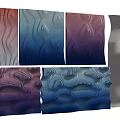 Panel combination profiled grid combination 3d model