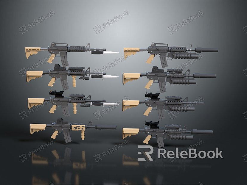 rifle semi-automatic rifle combat rifle battle rifle carbine war rifle attack rifle model