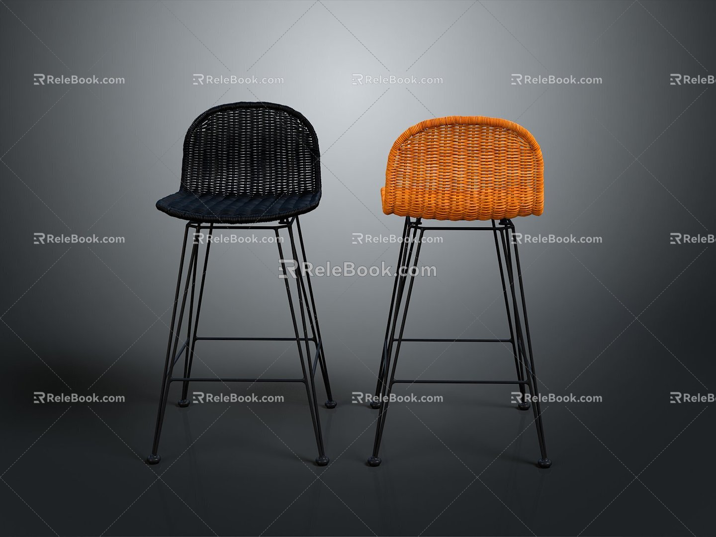 High Chair Bar Chair Bar Chair Bar Chair High Chair Dining Chair Dining Chair High Education Stool Bar Stool Bar Stool 3d model