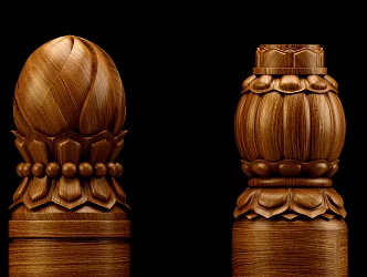new chinese style stigma lotus stigma 3d model