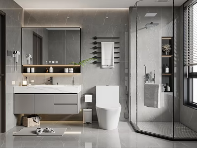 Modern toilet 3d model