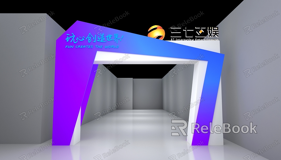 Modern Arch Movable Outfield Door Head model