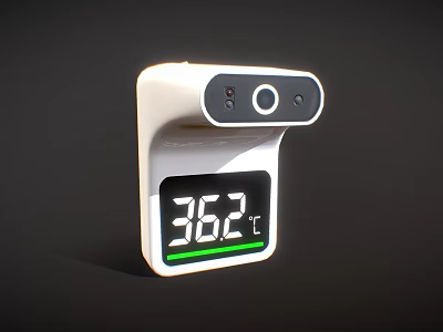 Medical Non Contact Digital Thermometer With Display Showing 36.2℃ For Accurate Temperature Measurement 3d model