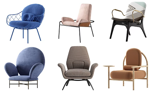 Modern Sofa Chair Leisure Chair Office Chair 3d model