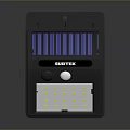 SURTEK Solar Powered Electronic Appliance With Blue Solar Panel And LED Lights
