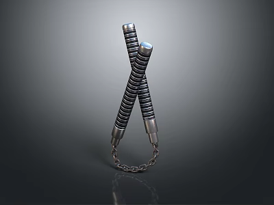 Nunchaku Weapon Cold Weapon Ancient Weapon War Weapon Military Articles 3d model