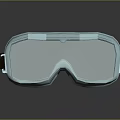 Transparent Blue Safety Goggles For Everyday Use With Reflective Effect And Modern Design