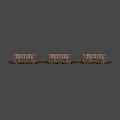 railway hopper car 3d model