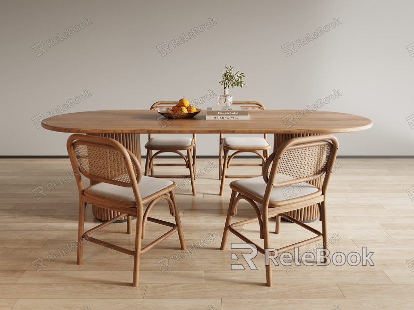 Modern Dining Table and Chair Combination Dining Table and Chair model