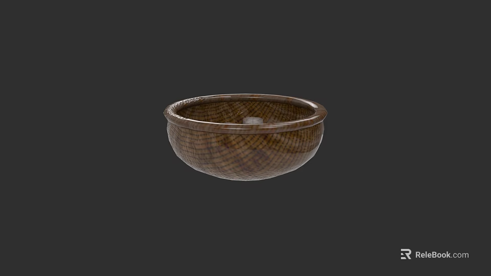 Woven Texture Ceramic Kitchenware Bowl Ideal For Home Cooking And Dining 3d model 