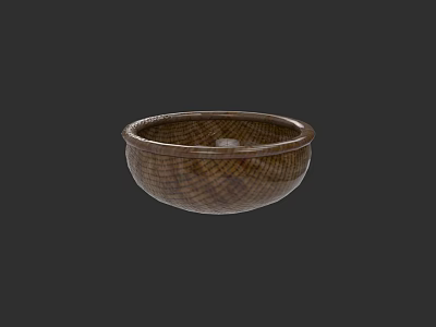 Woven Texture Ceramic Kitchenware Bowl Ideal For Home Cooking And Dining 3d model